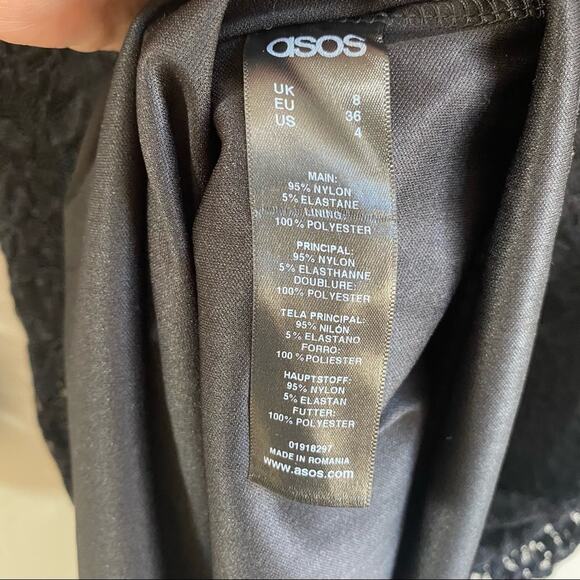 ASOS‎ Maternity Black Lace Midi Dress - Picture 6 of 6